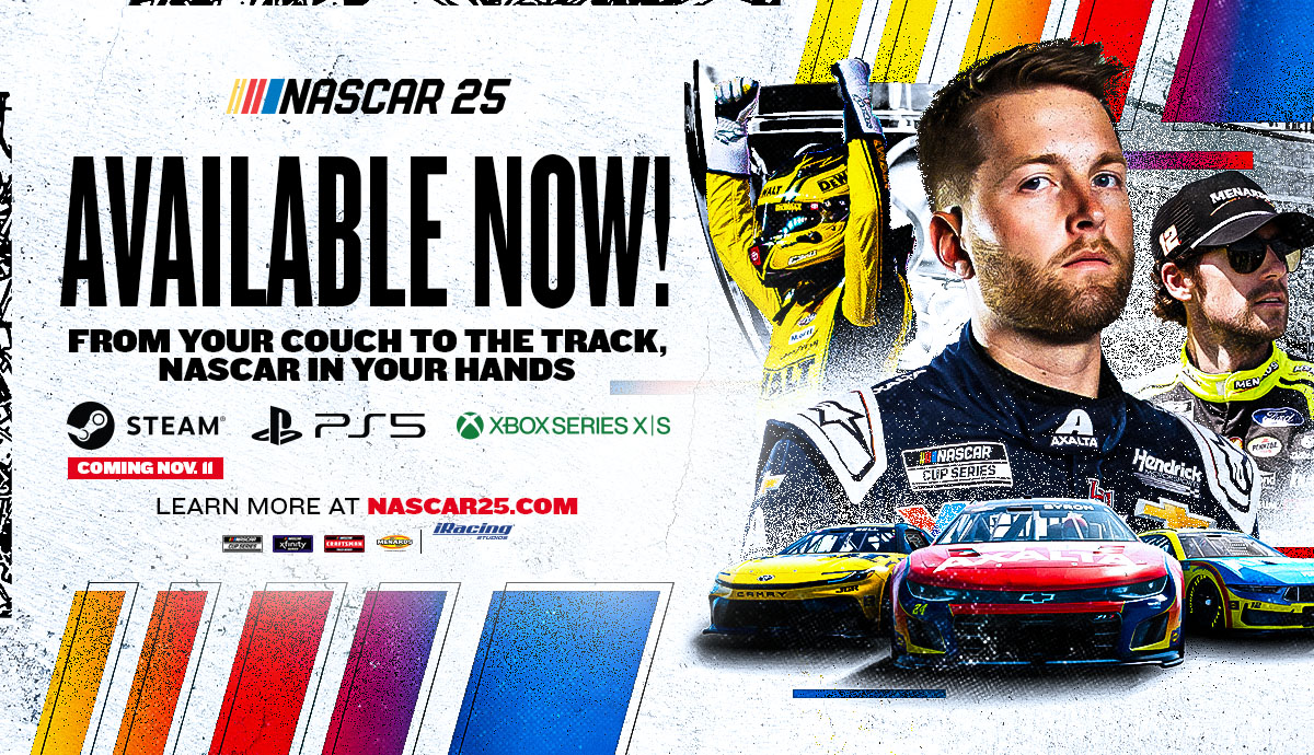 NASCAR 25 RACES ONTO PLAYSTATION 5 & XBOX SERIES X|S CONSOLES TODAY